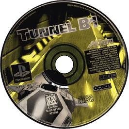 Cartridge artwork for Tunnel B1 on the Sony Playstation.