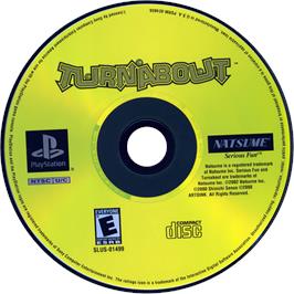 Cartridge artwork for Turnabout on the Sony Playstation.