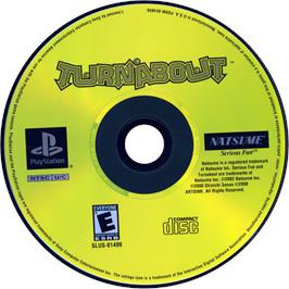 Cartridge artwork for Turnabout on the Sony Playstation.