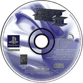 Cartridge artwork for Twisted Metal 3 on the Sony Playstation.