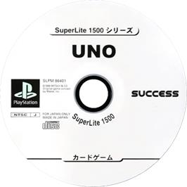Cartridge artwork for Uno (superlite 1500 Series) on the Sony Playstation.