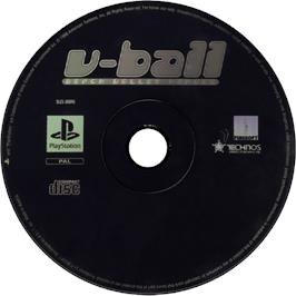 Cartridge artwork for V-Ball: Beach Volley Heroes on the Sony Playstation.