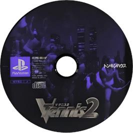 Cartridge artwork for V-tennis 2 on the Sony Playstation.