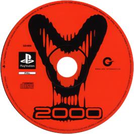 Cartridge artwork for V2000 on the Sony Playstation.