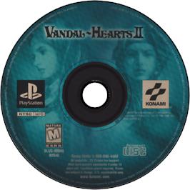 Cartridge artwork for Vandal Hearts II on the Sony Playstation.