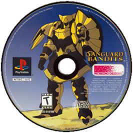 Cartridge artwork for Vanguard Bandits on the Sony Playstation.