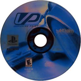 Cartridge artwork for Vanishing Point on the Sony Playstation.
