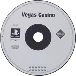 Cartridge artwork for Vegas Casino on the Sony Playstation.