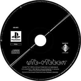 Cartridge artwork for Vib Ribbon on the Sony Playstation.