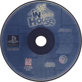 Cartridge artwork for WWF in Your House on the Sony Playstation.