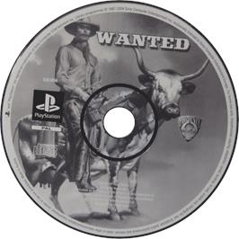 Cartridge artwork for Wanted on the Sony Playstation.