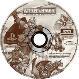 Cartridge artwork for Warhammer - Shadow Of The Horned Rat on the Sony Playstation.