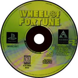 Cartridge artwork for Wheel Of Fortune on the Sony Playstation.
