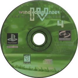 Cartridge artwork for Wing Commander 4 - The Price Of Freedom on the Sony Playstation.