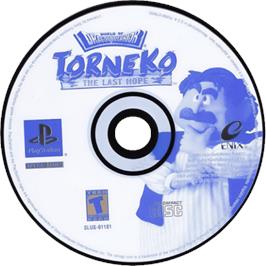 Cartridge artwork for World of Dragon Warrior: Torneko: The Last Hope on the Sony Playstation.