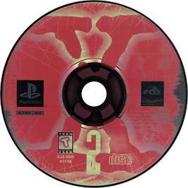 Cartridge artwork for X-files Game, The on the Sony Playstation.
