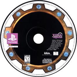 Cartridge artwork for Xena: Warrior Princess on the Sony Playstation.