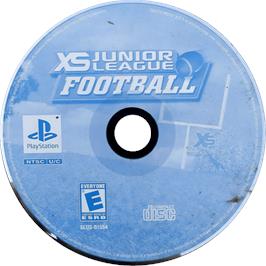 Cartridge artwork for Xs Junior League Football on the Sony Playstation.