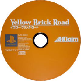 Cartridge artwork for Yellow Brick Road on the Sony Playstation.