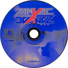 Cartridge artwork for Zanac X Zanac on the Sony Playstation.