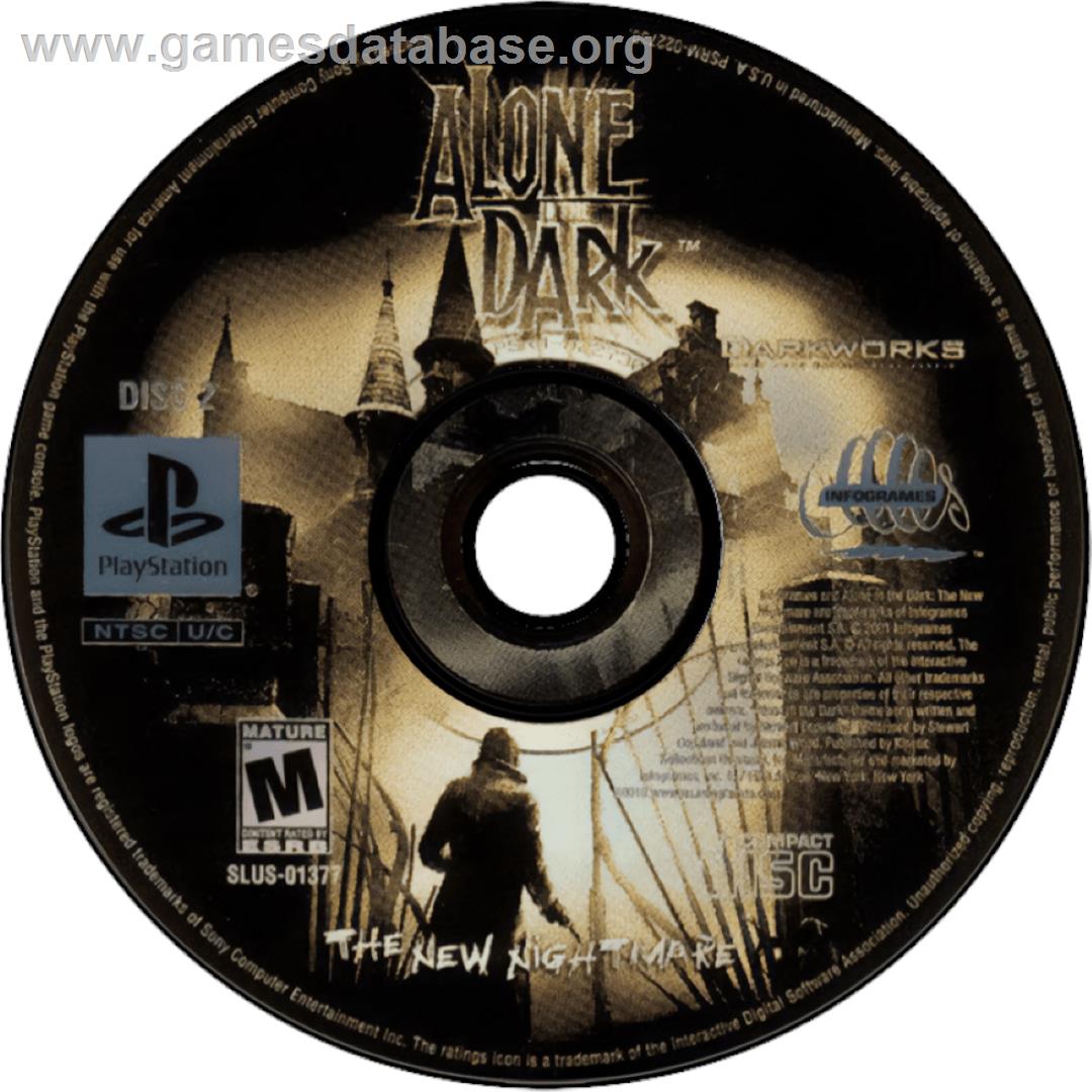 Alone in the Dark: The New Nightmare - Sony Playstation - Artwork - Cartridge