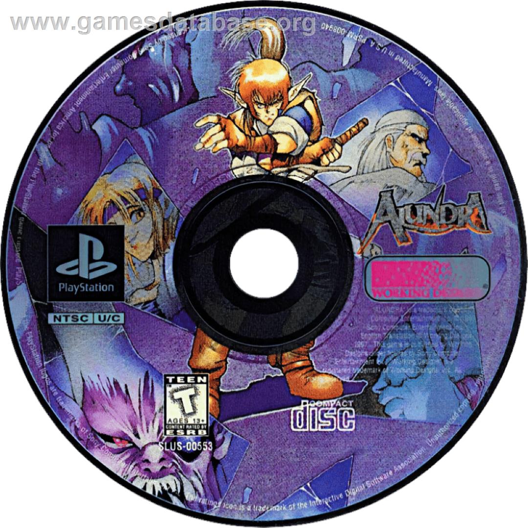 Alundra - Sony Playstation - Artwork - Cartridge