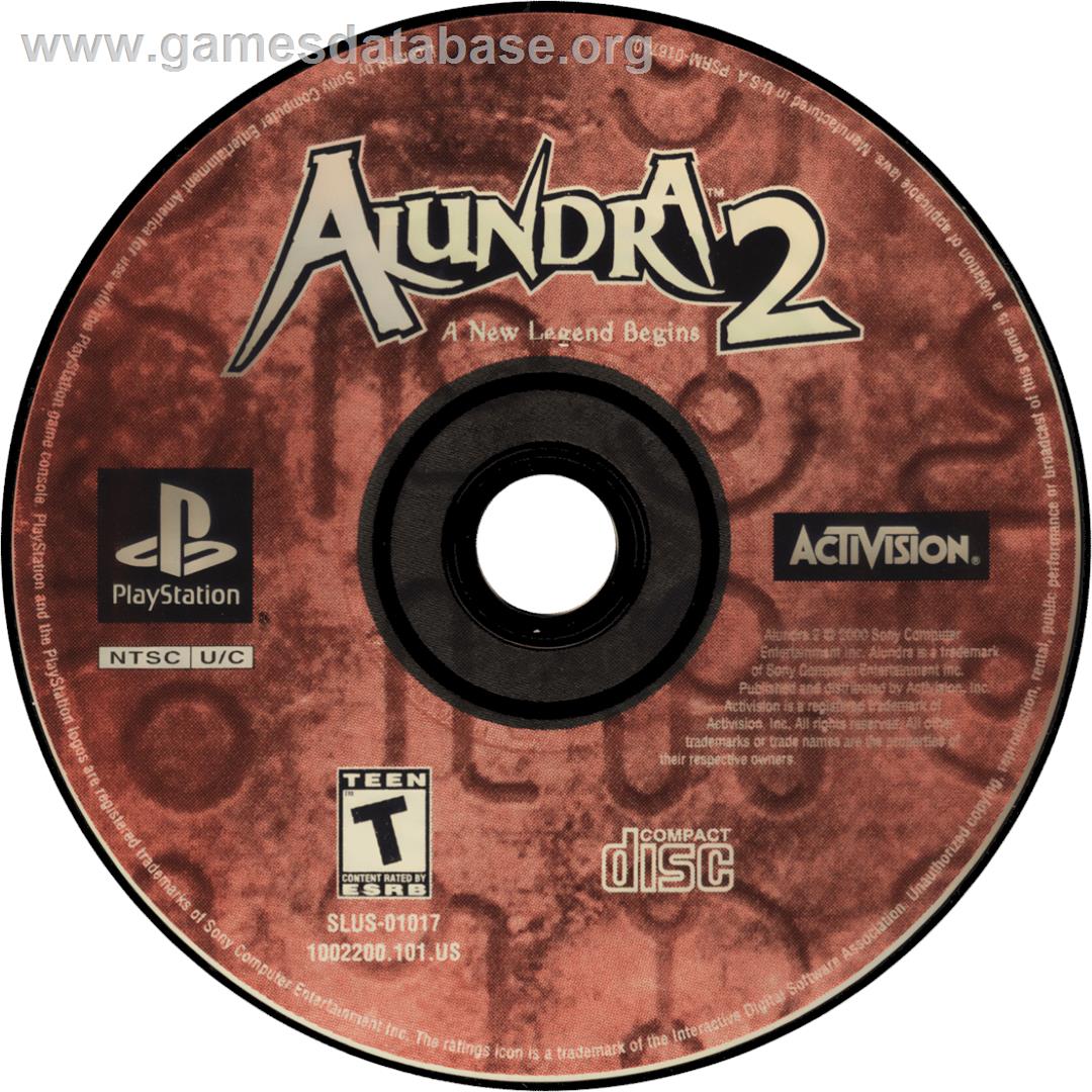 Alundra 2 - Sony Playstation - Artwork - Cartridge