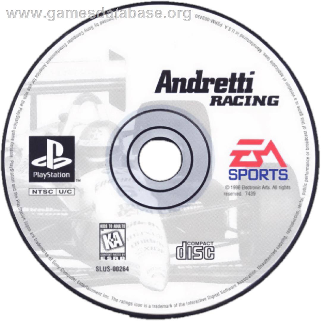 Andretti Racing - Sony Playstation - Artwork - Cartridge