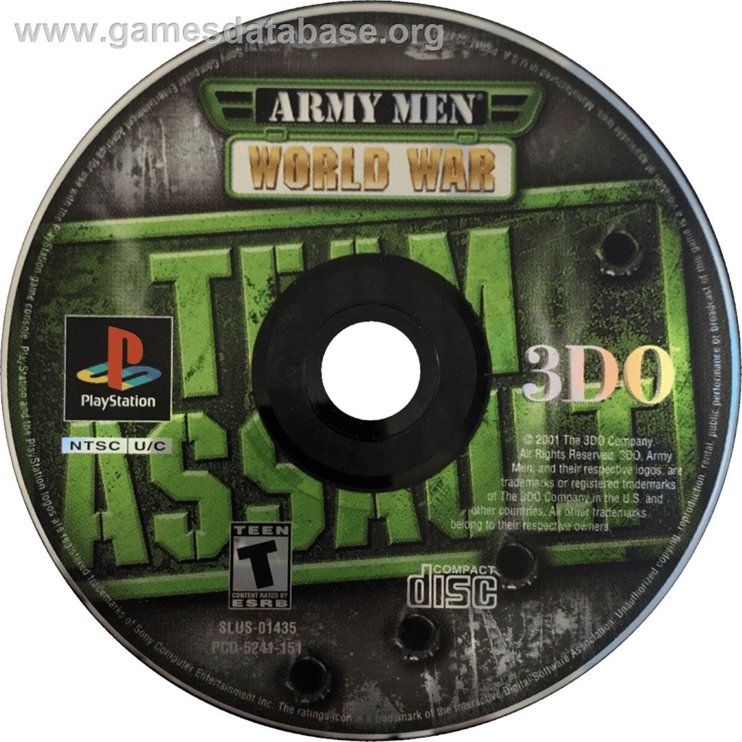 Army Men - Team Assault - Sony Playstation - Artwork - Cartridge
