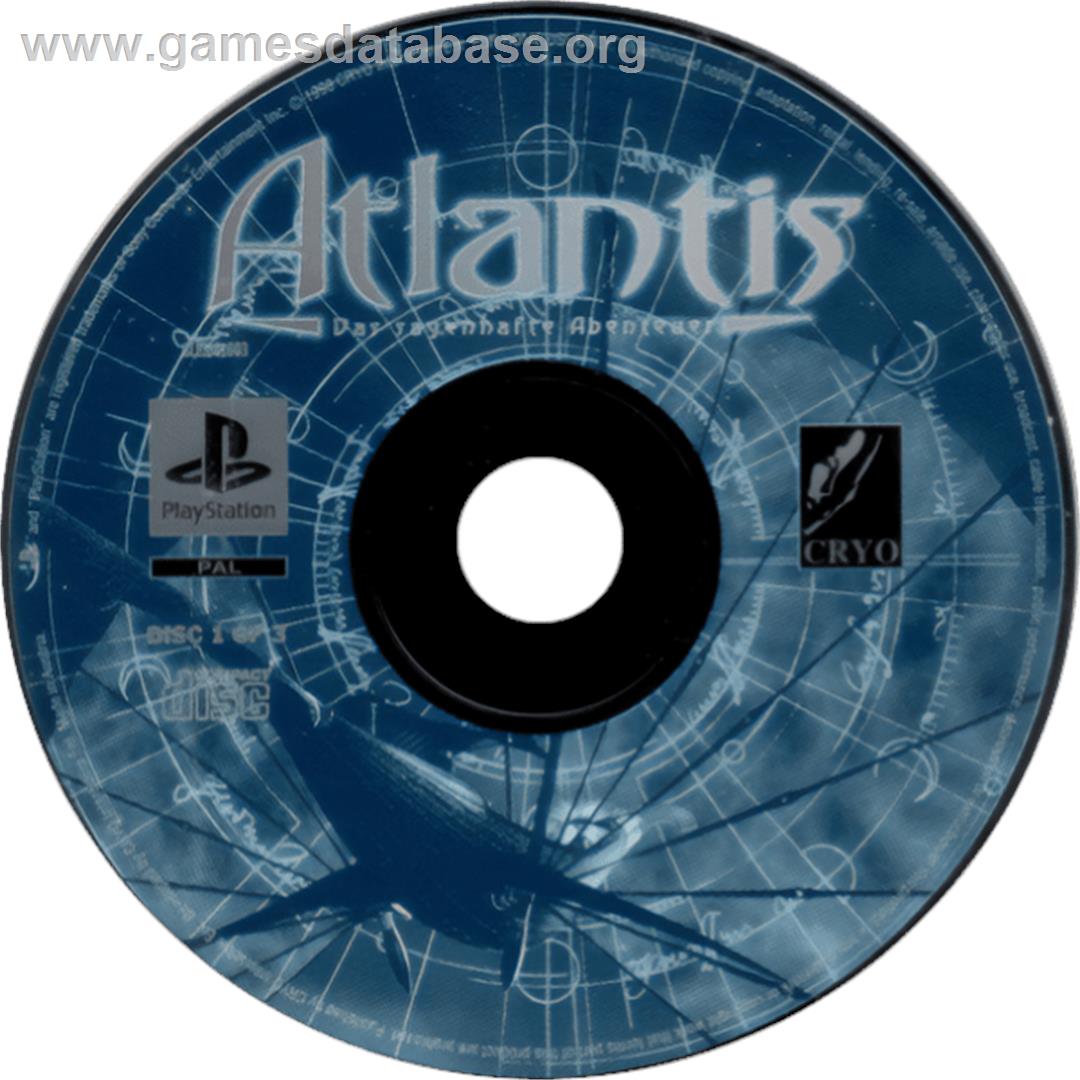 Atlantis: The Lost Tales - Sony Playstation - Artwork - Cartridge