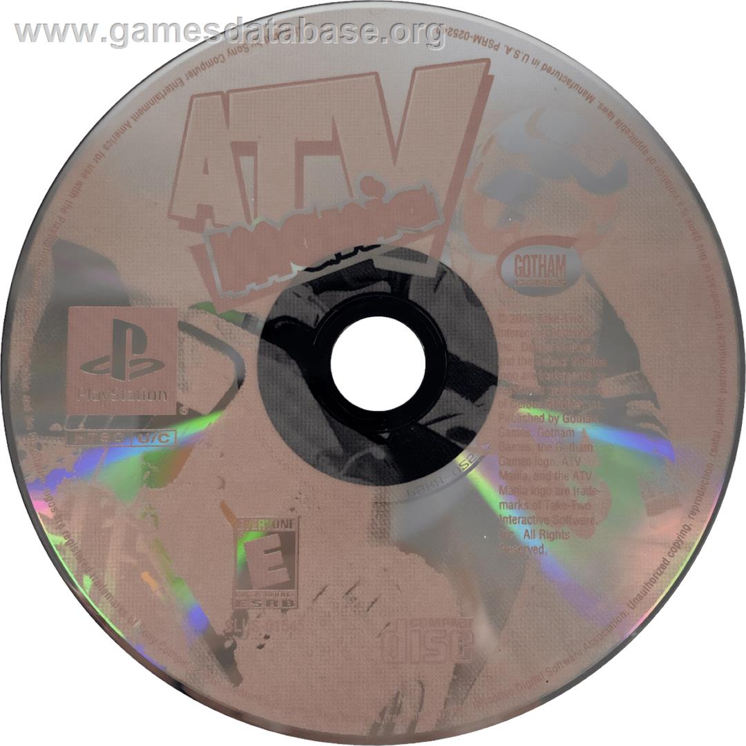 Atv Mania - Sony Playstation - Artwork - Cartridge
