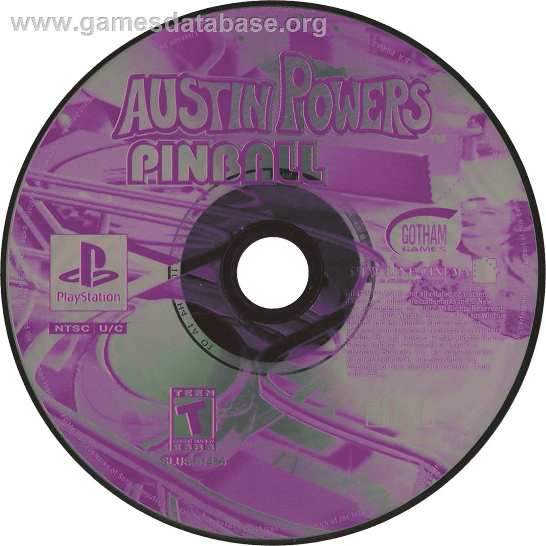 Austin Powers Pinball - Sony Playstation - Artwork - Cartridge