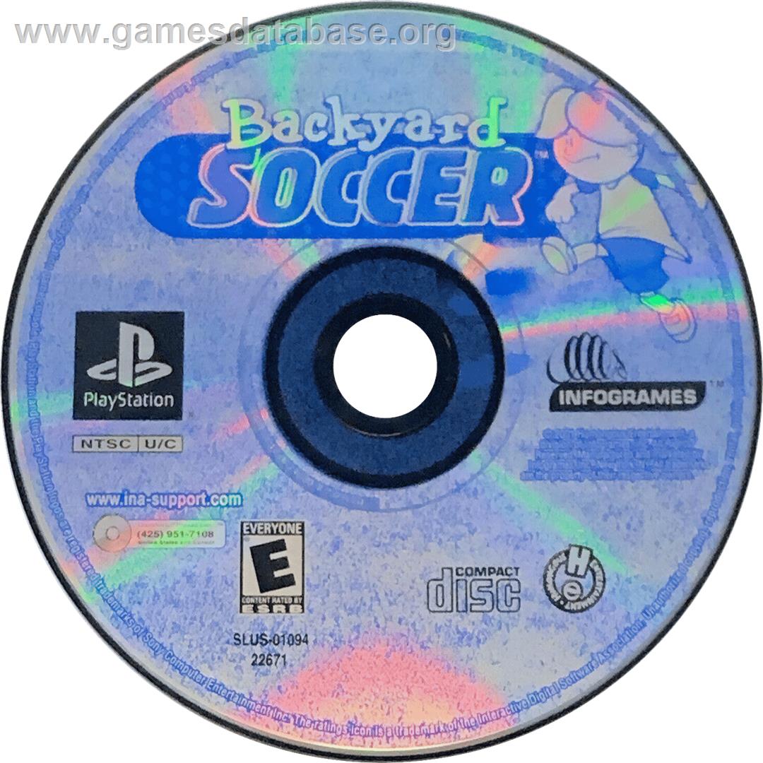Backyard Soccer - Sony Playstation - Artwork - Cartridge