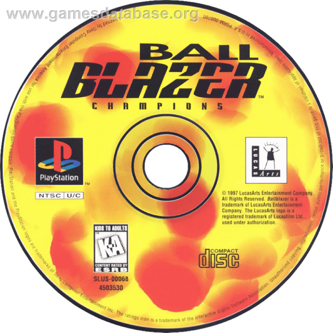 Ballblazer Champions - Sony Playstation - Artwork - Cartridge