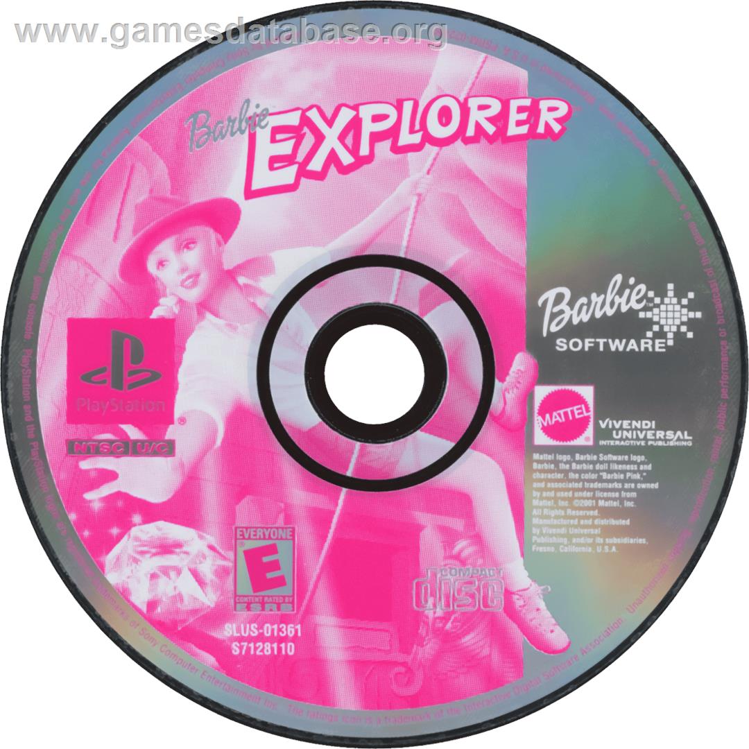 Barbie Explorer - Sony Playstation - Artwork - Cartridge