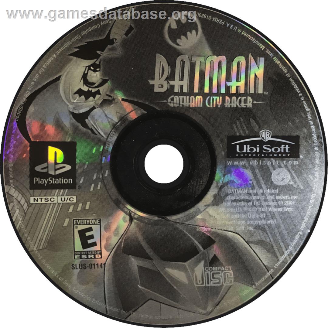 Batman - Gotham City Racer - Sony Playstation - Artwork - Cartridge