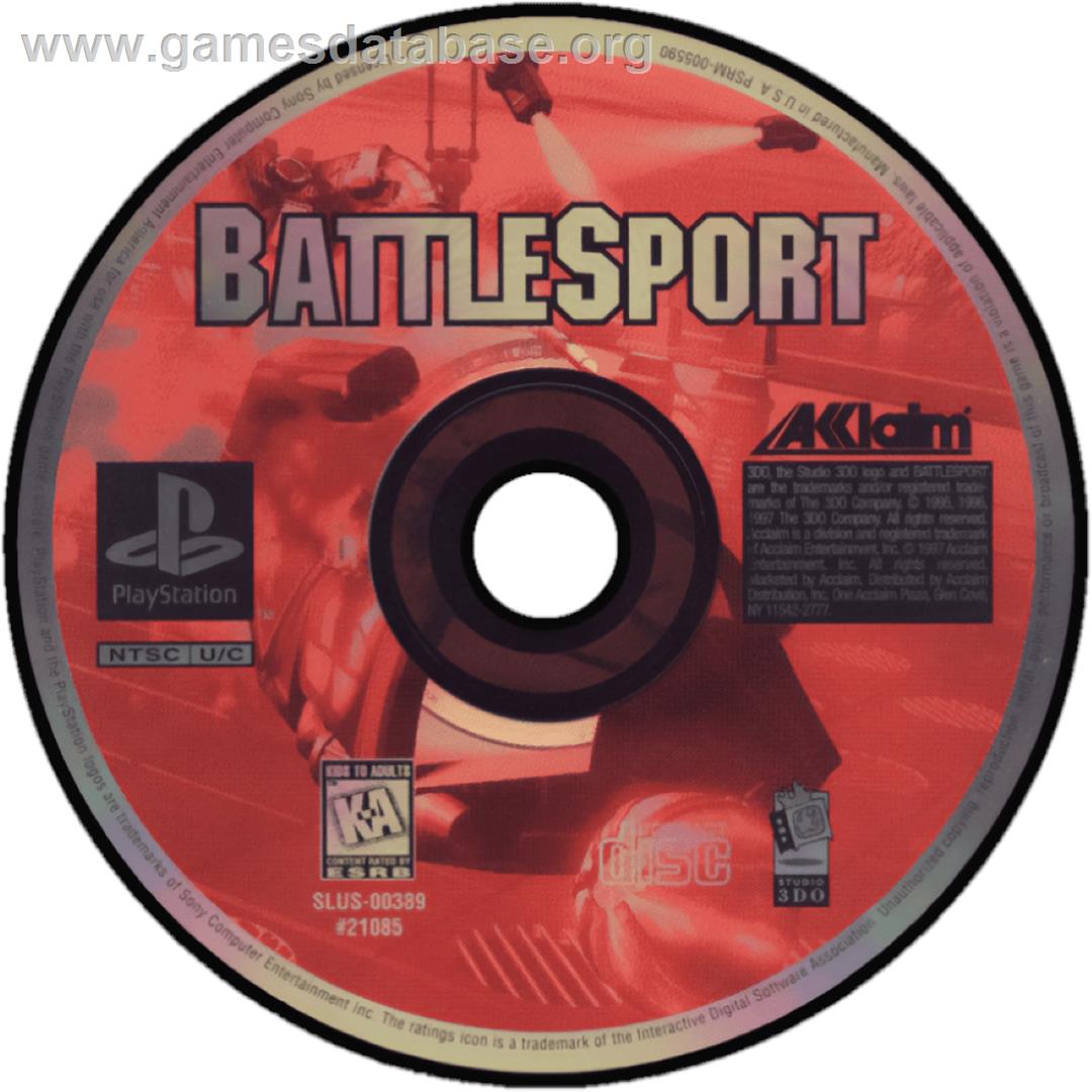 Battlesport - Sony Playstation - Artwork - Cartridge