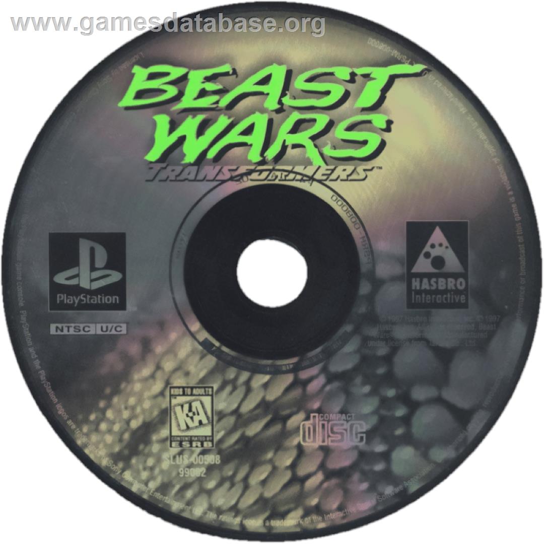 Beast Wars: Transformers - Sony Playstation - Artwork - Cartridge