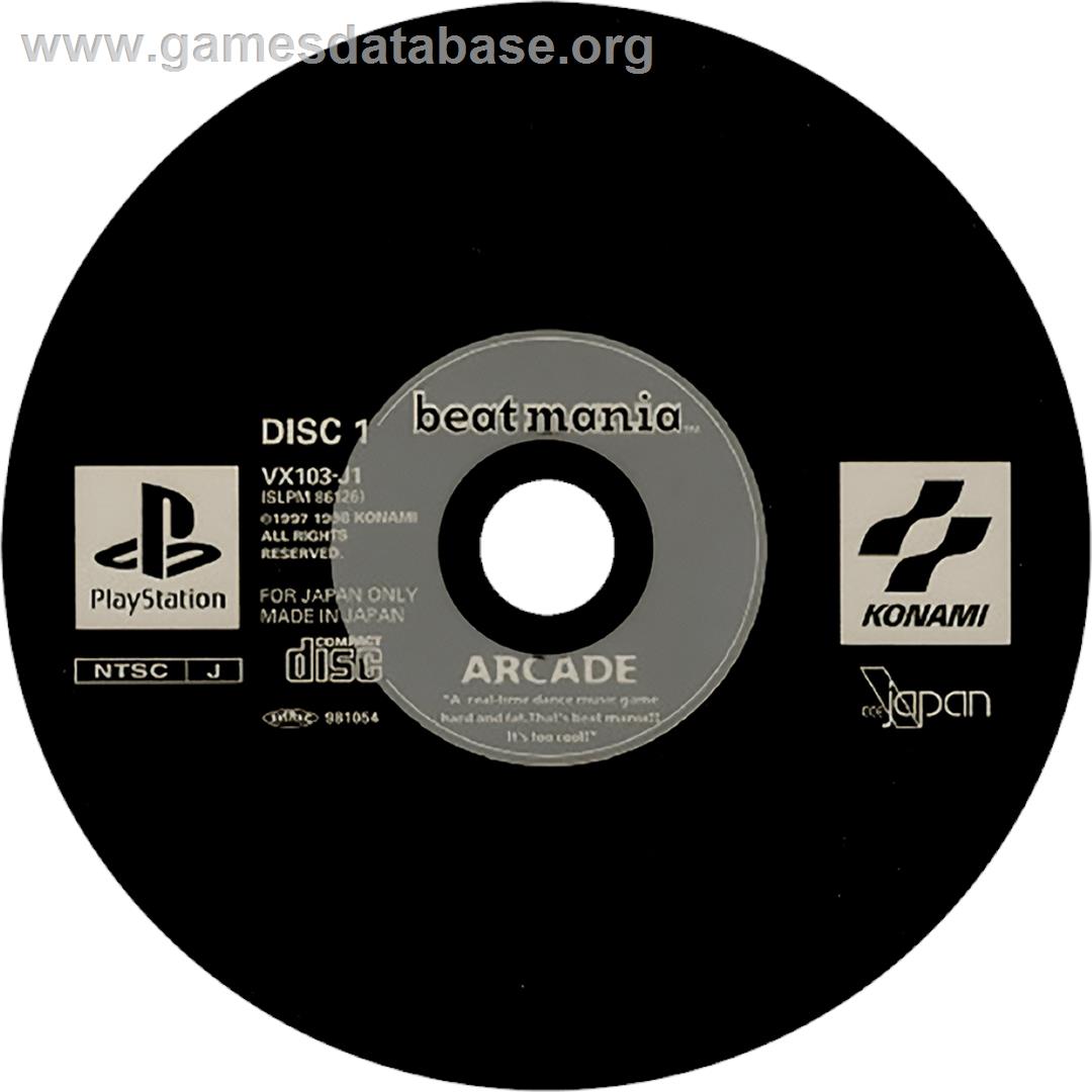 Beat Mania - Sony Playstation - Artwork - Cartridge