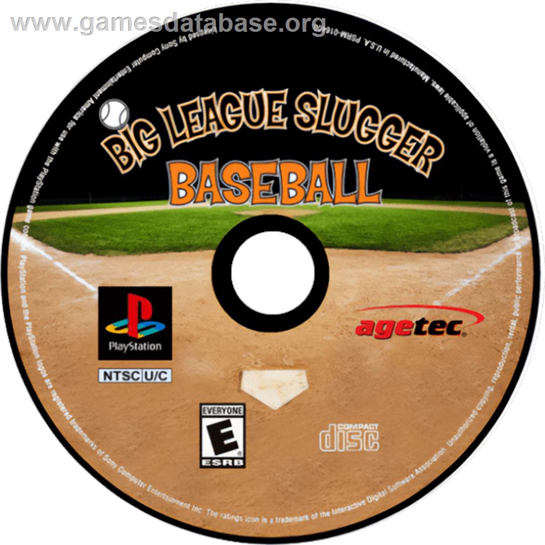 Big League Slugger Baseball - Sony Playstation - Artwork - Cartridge
