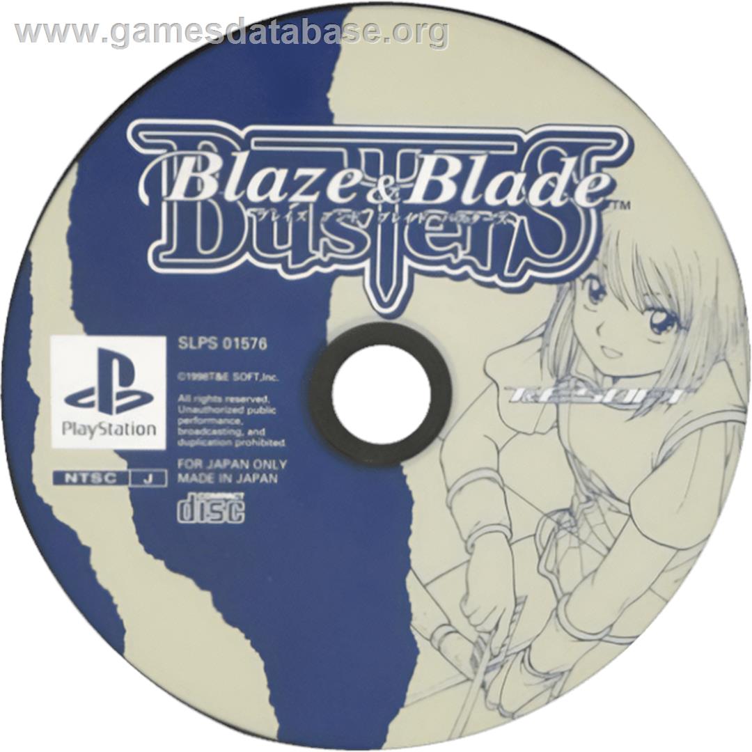 Blaze And Blade Busters - Sony Playstation - Artwork - Cartridge