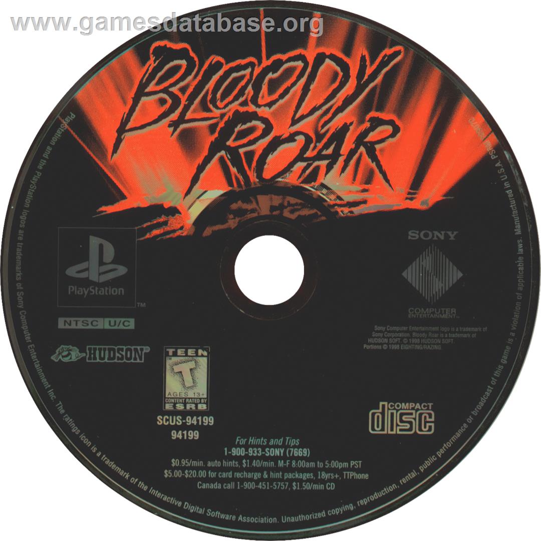 Bloody Roar - Sony Playstation - Artwork - Cartridge