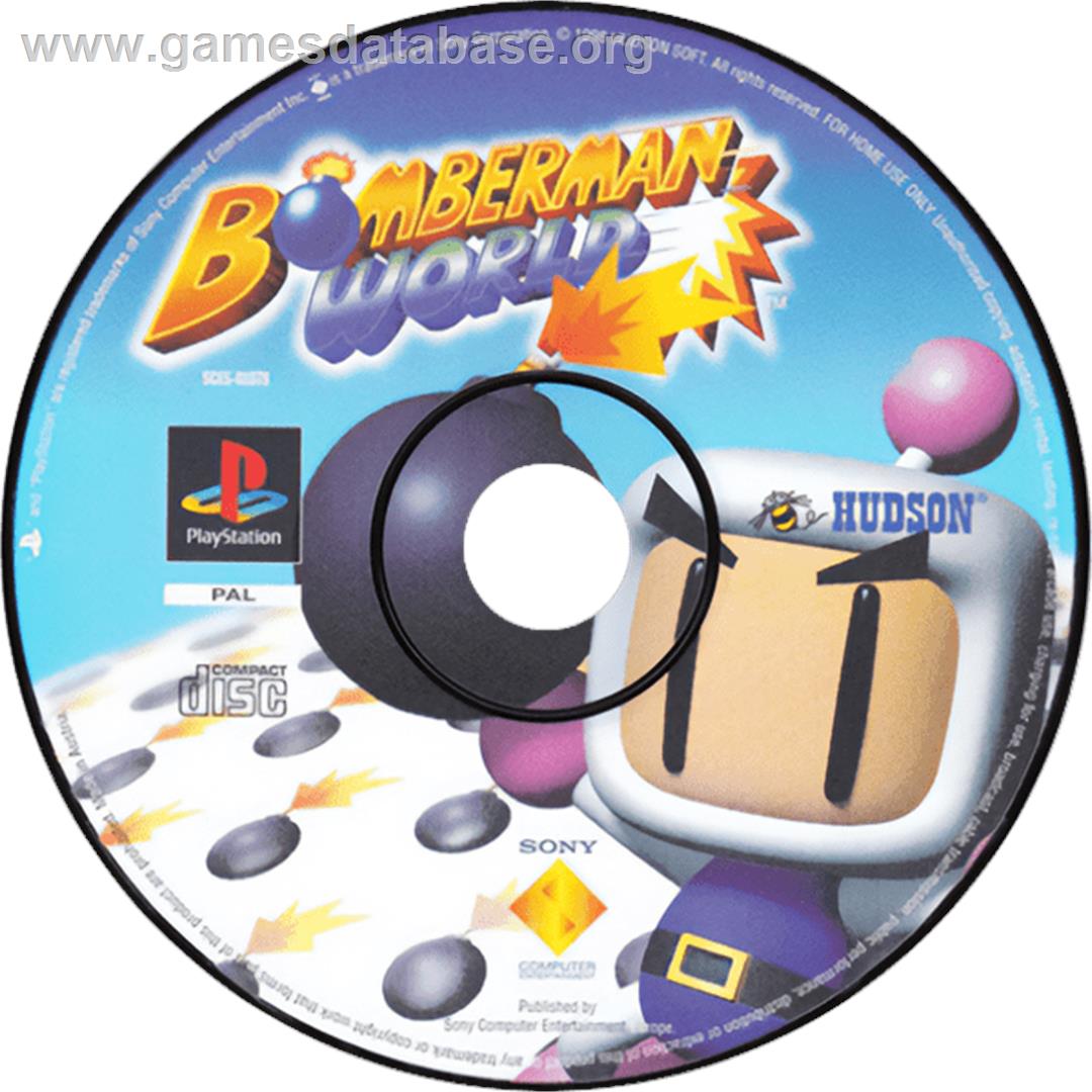 Bomberman World - Sony Playstation - Artwork - Cartridge
