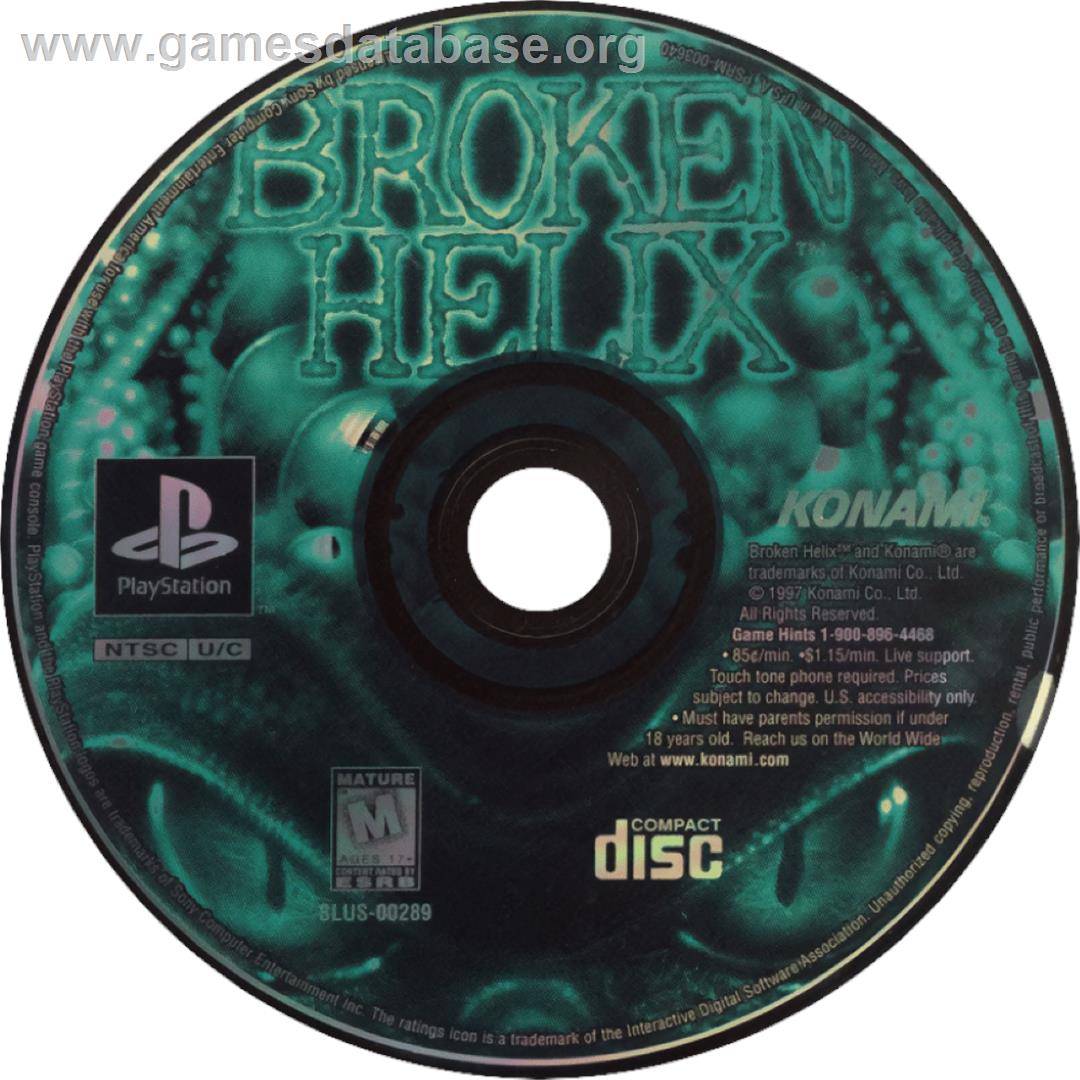 Broken Helix - Sony Playstation - Artwork - Cartridge
