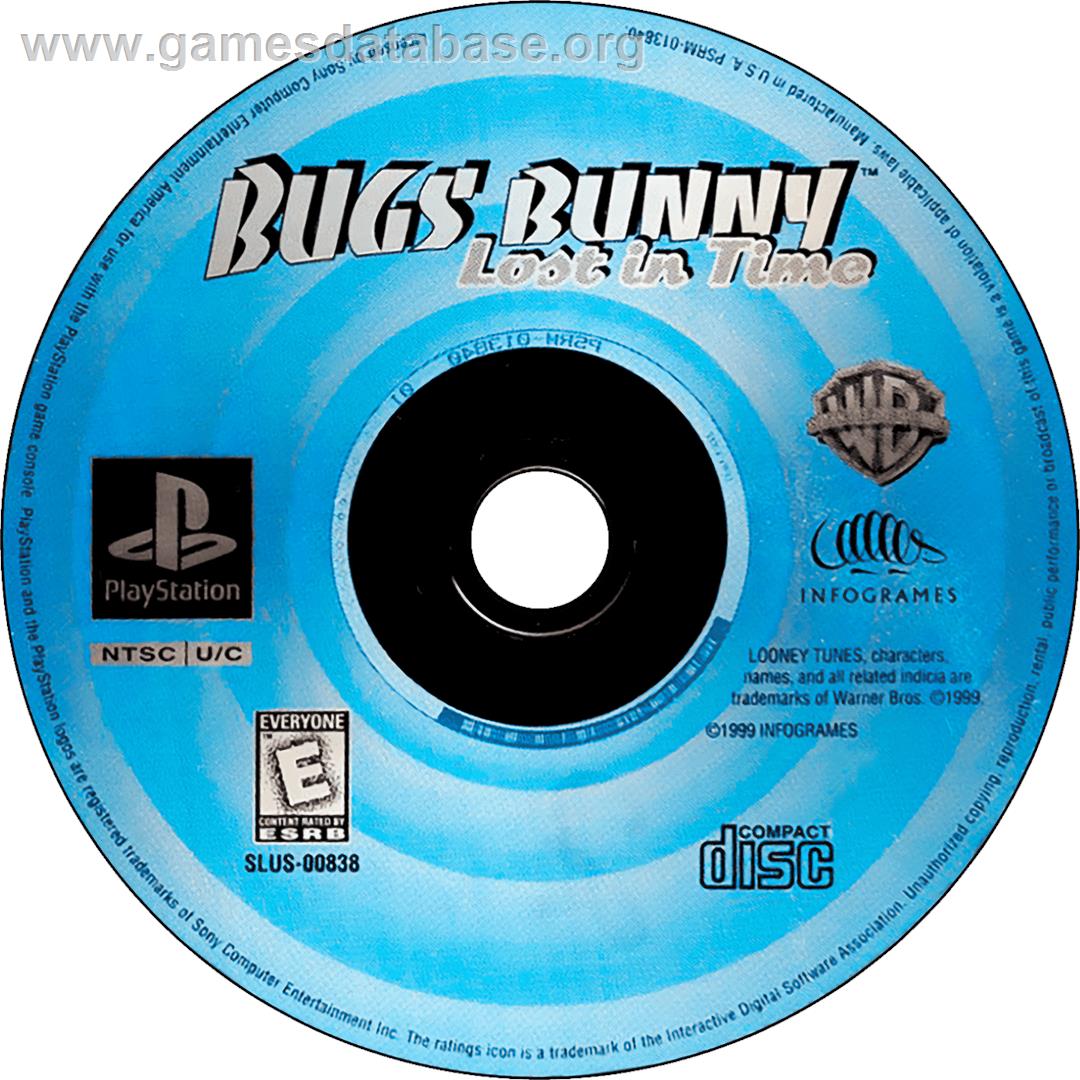 Bugs Bunny Lost In Time - Sony Playstation - Artwork - Cartridge