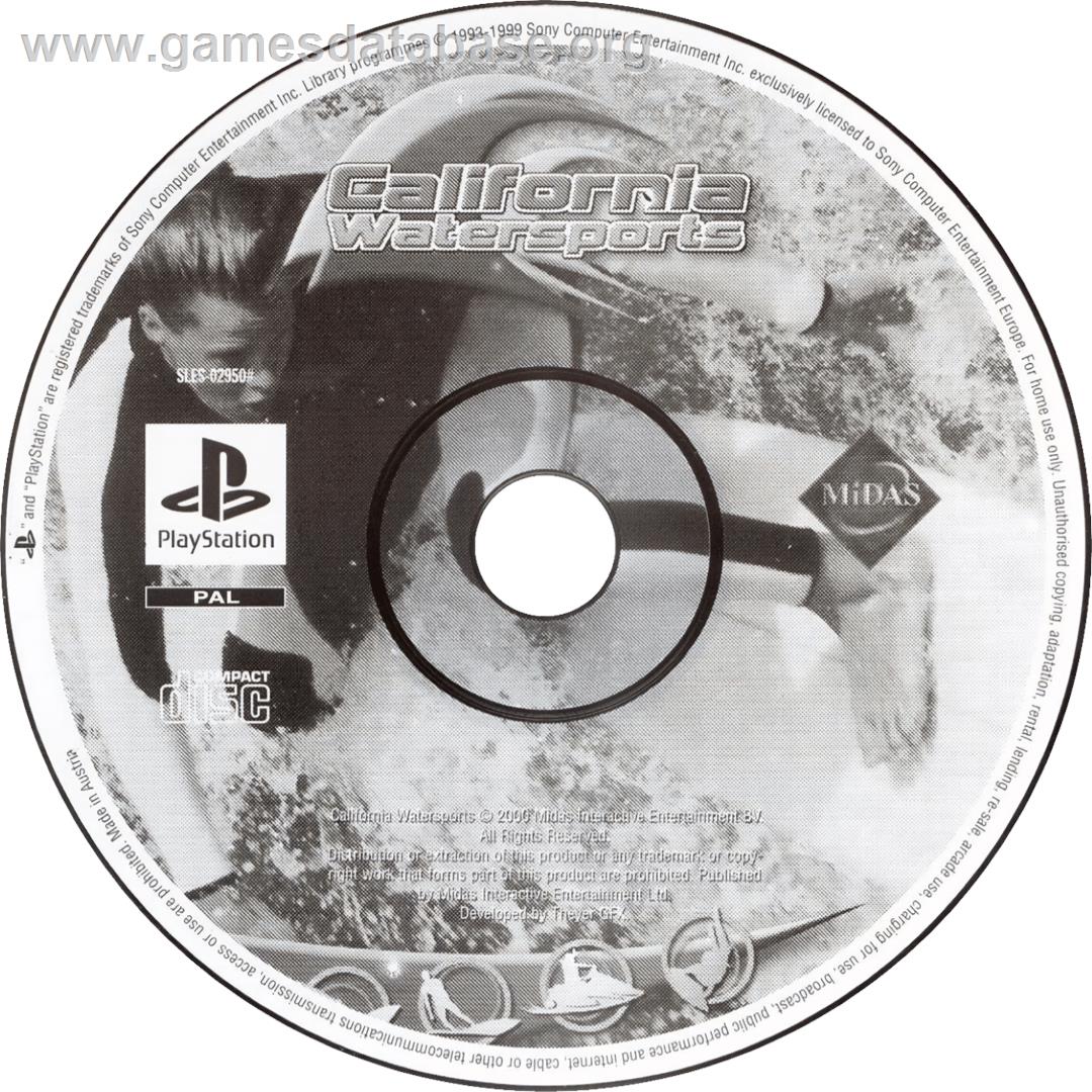 California Watersports - Sony Playstation - Artwork - Cartridge