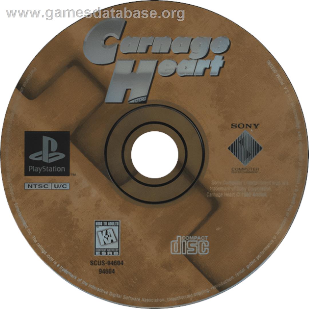 Carnage Heart - Sony Playstation - Artwork - Cartridge