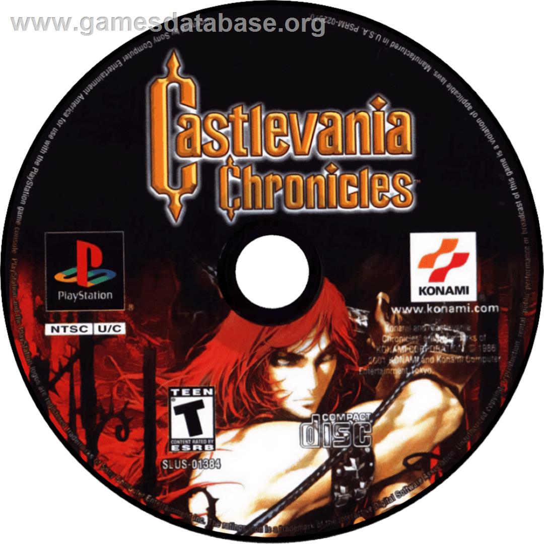 Castlevania Chronicles - Sony Playstation - Artwork - Cartridge