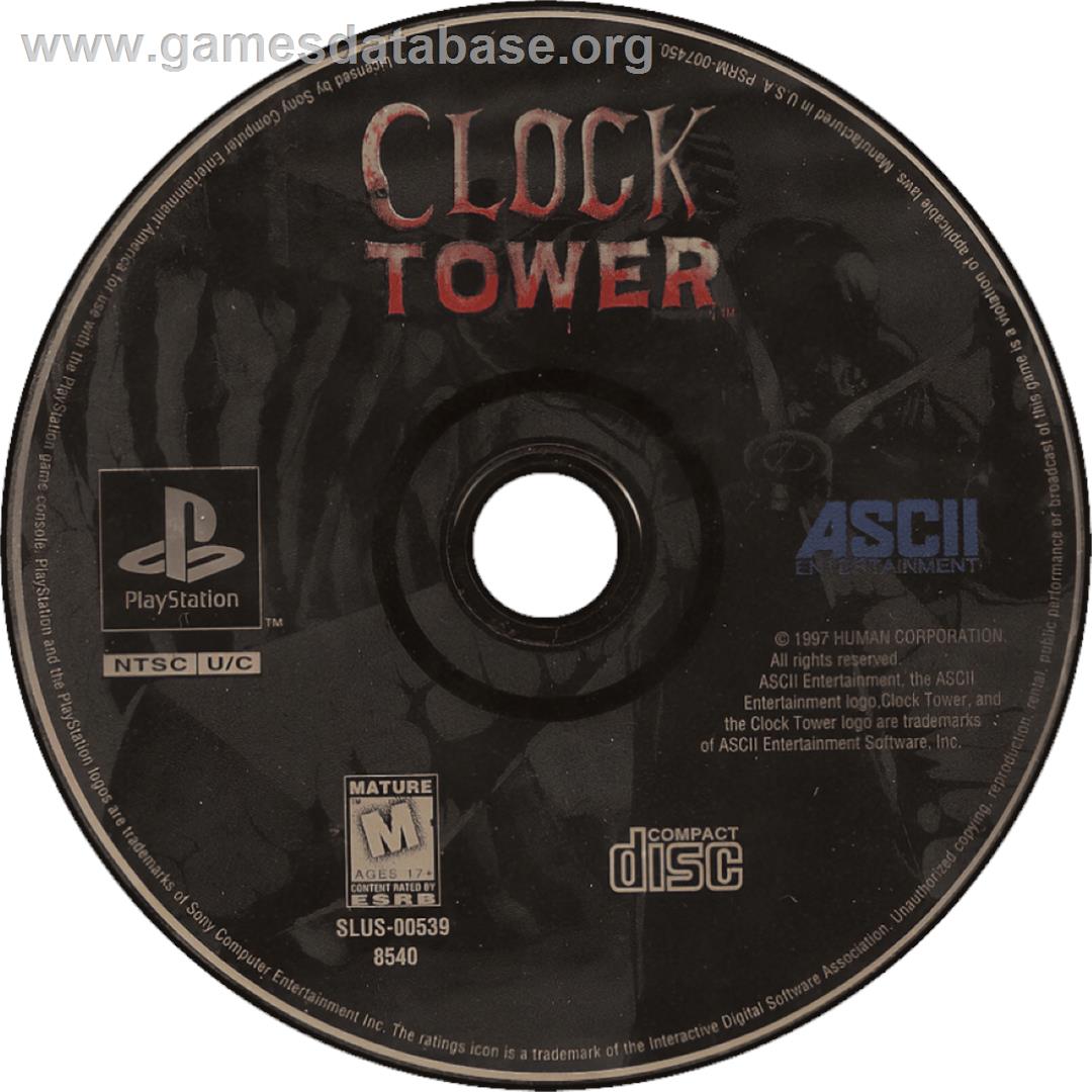 Clock Tower - Sony Playstation - Artwork - Cartridge