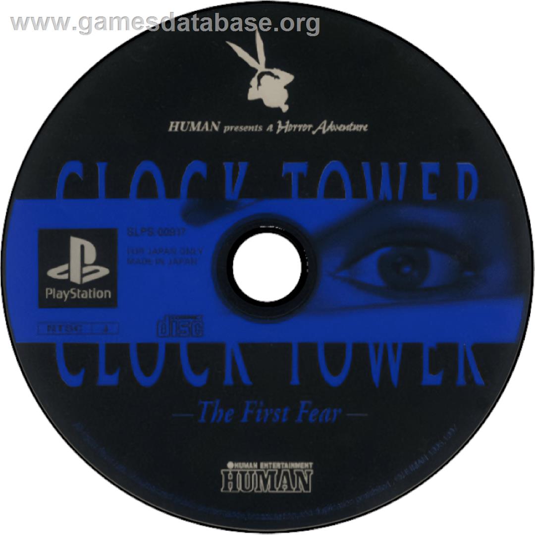 Clock Tower - The First Fear - Sony Playstation - Artwork - Cartridge